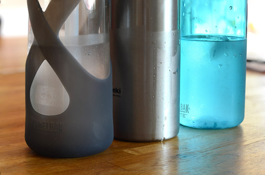 condensation buildup on bottles