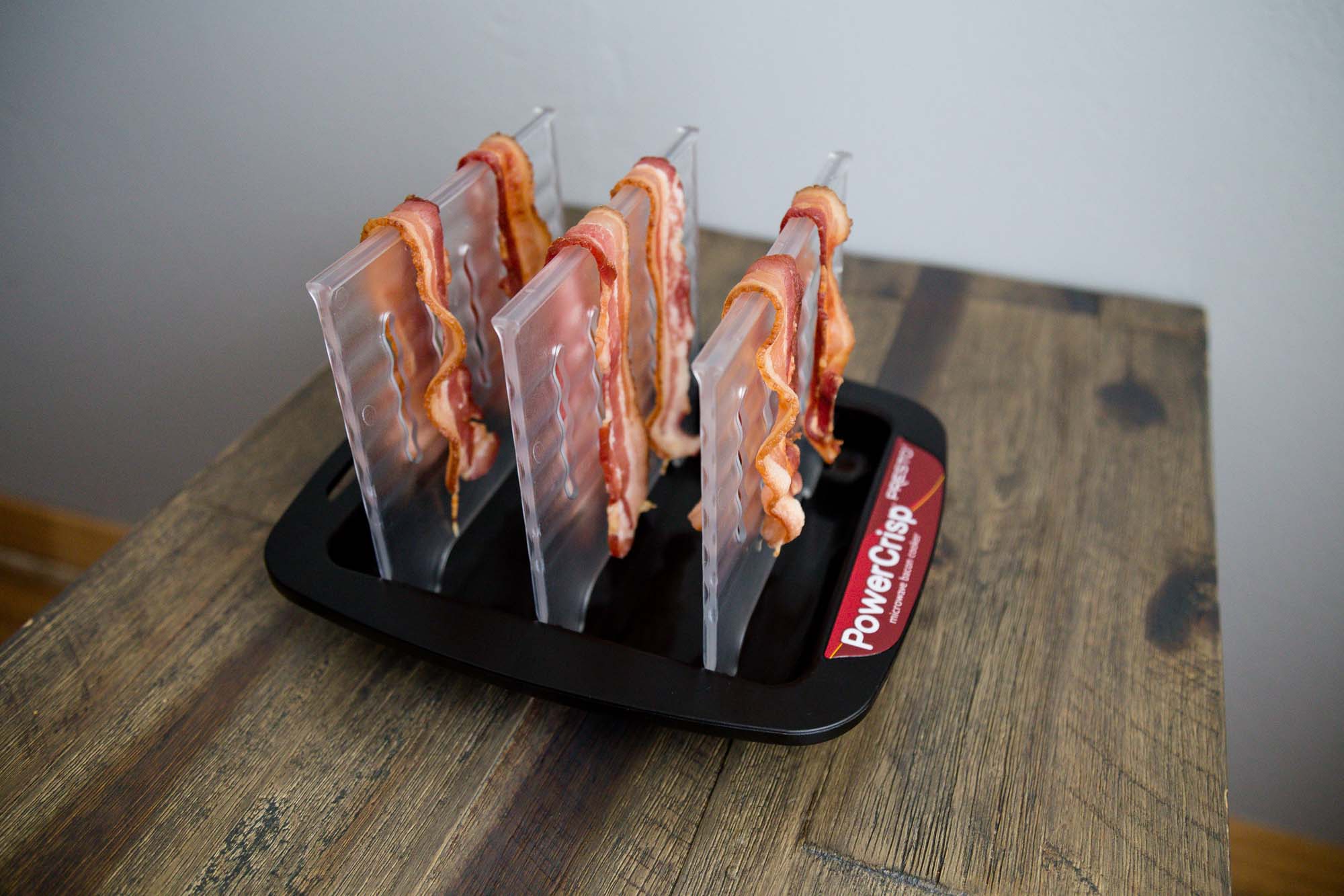 Microwave Bacon Tray with Splatter Lid, Safety, Quick and with No