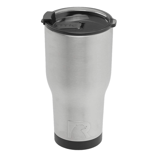 RTIC 16 oz Coffee Travel Mug with Lid and Handle, Stainless Steel Vacuum-Insulated  Mugs, Leak, Spill Proof, Hot Beverage and Cold, Portable Thermal Tumbler Cup  for Car, Camping, Stainless 