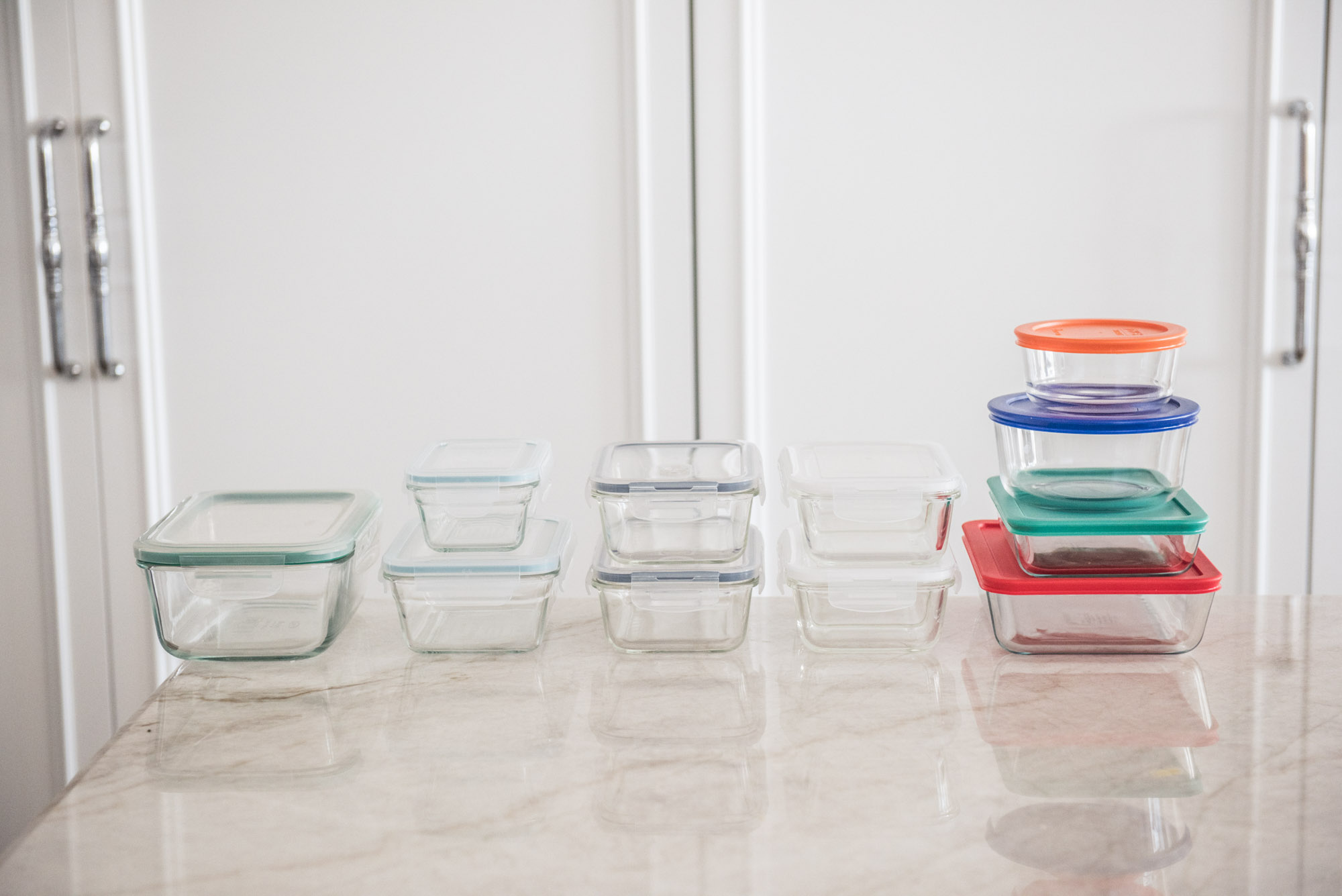 Vremi Silicone Food Storage Containers with BPA Free Airtight